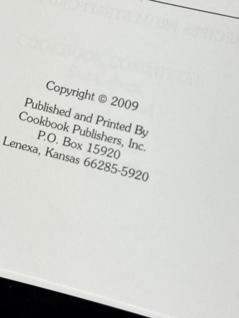 2009 Recipes from Strafford VT Cooks Lions Club Spiral Bound Cookbook